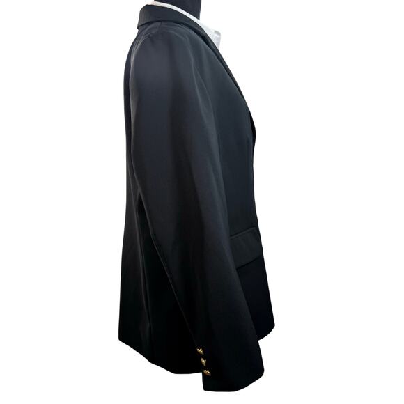 L.L. Bean Women’s Black 3‑Button Blazer Size 16P 41″ Chest - Picture 2 of 8